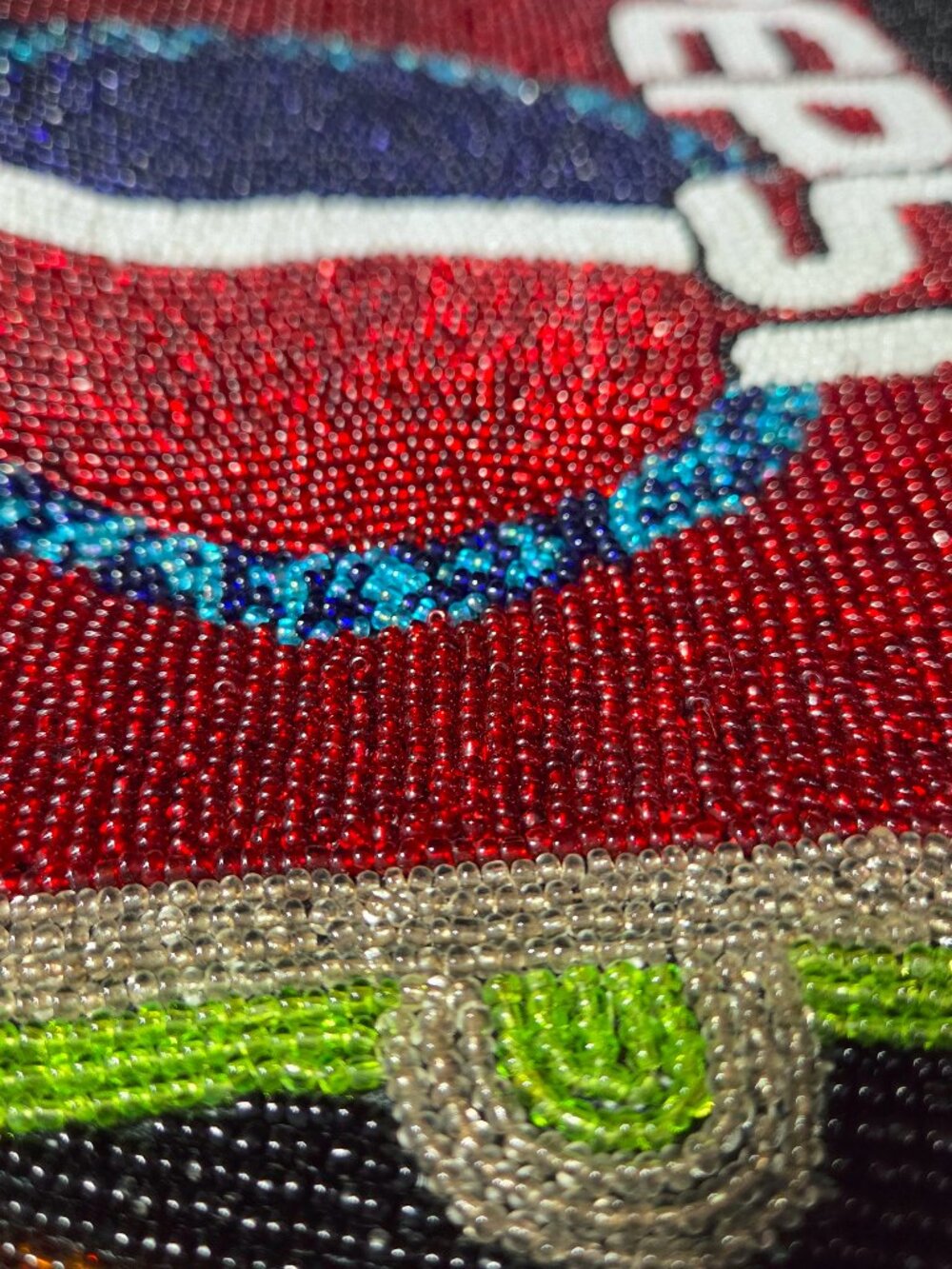 Beaded Pepsi Can Designed Top Handle Evening / Everyday Purse - Picture 12 of 12